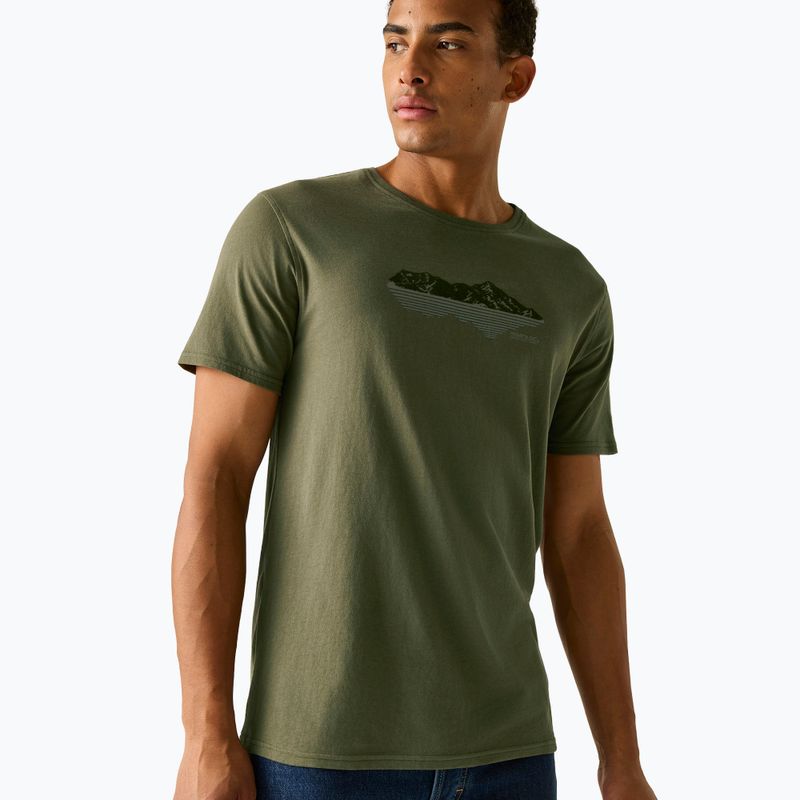 Férfi póló Regatta ClineIX dark khaki mountain reflect 3