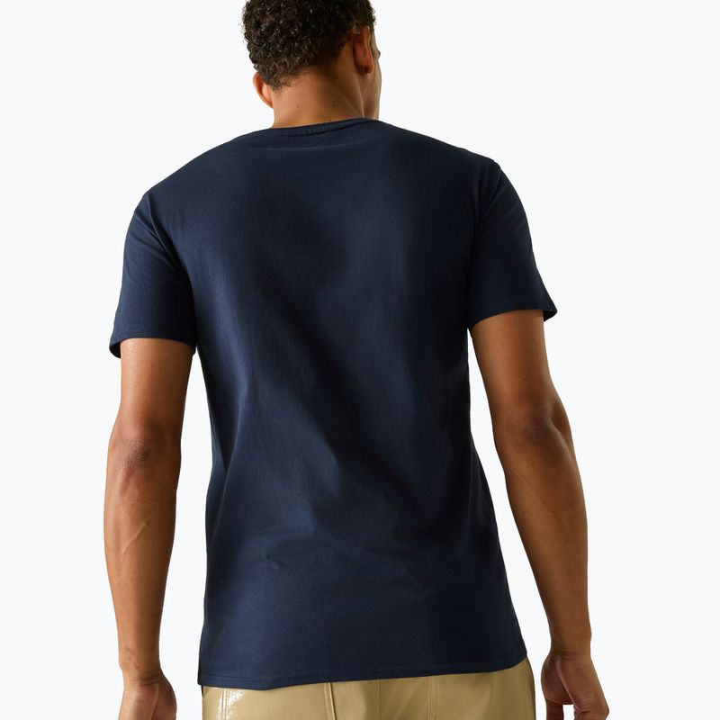 Férfi póló REGATTA ClineIX navy mountain lines 4