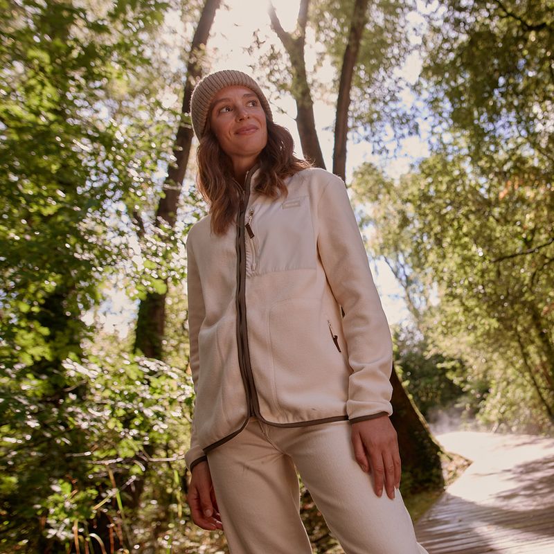 Női polár pulóver Regatta Frankie Full Zip light vanilla/mocha 4