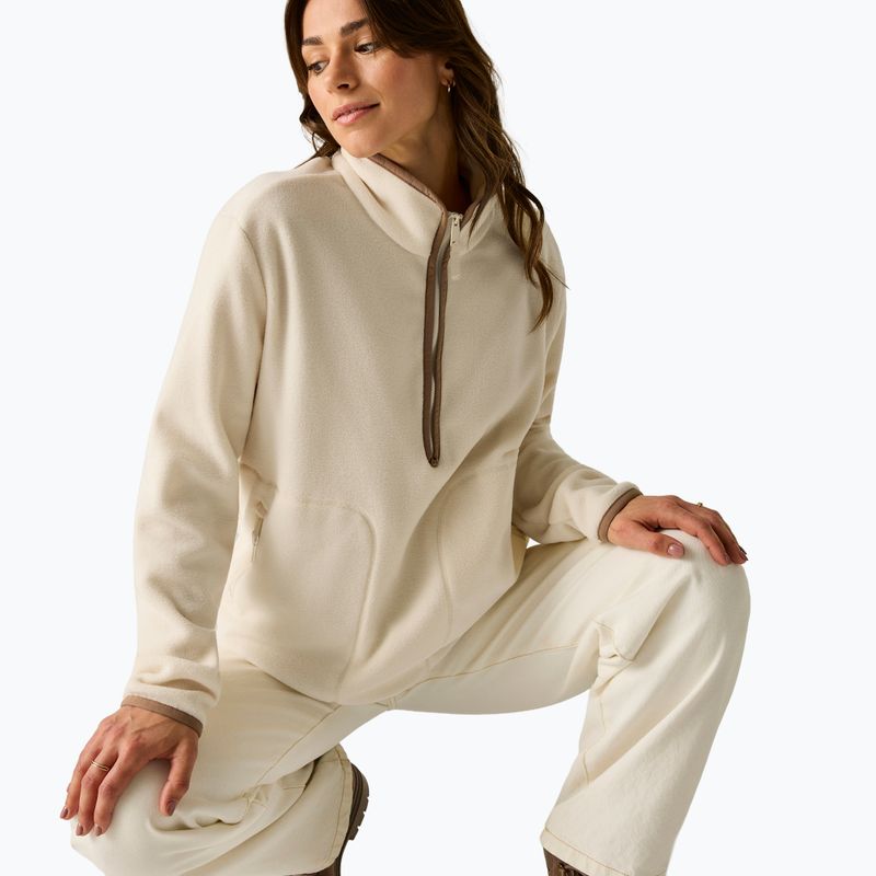 Női polár pulóver Regatta Frankie Half Zip light vanilla/mocha 6