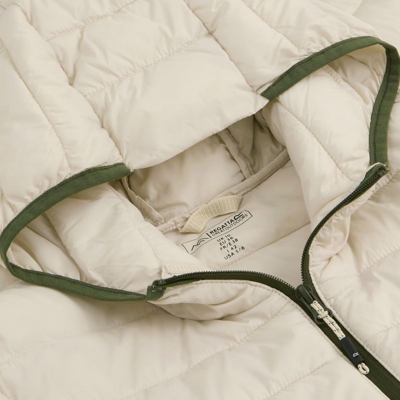 Női pehelykabát Regatta Hooded Marizion lightvanilla 13