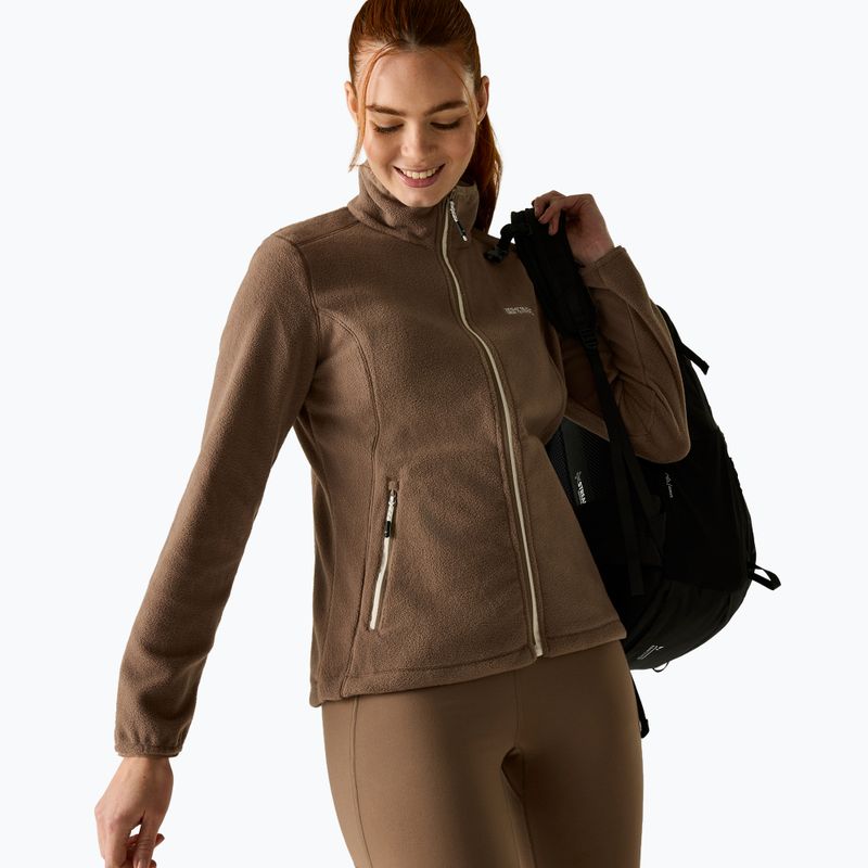 Női polár pulóver Regatta Floreo IV mocha/light vanilla 3