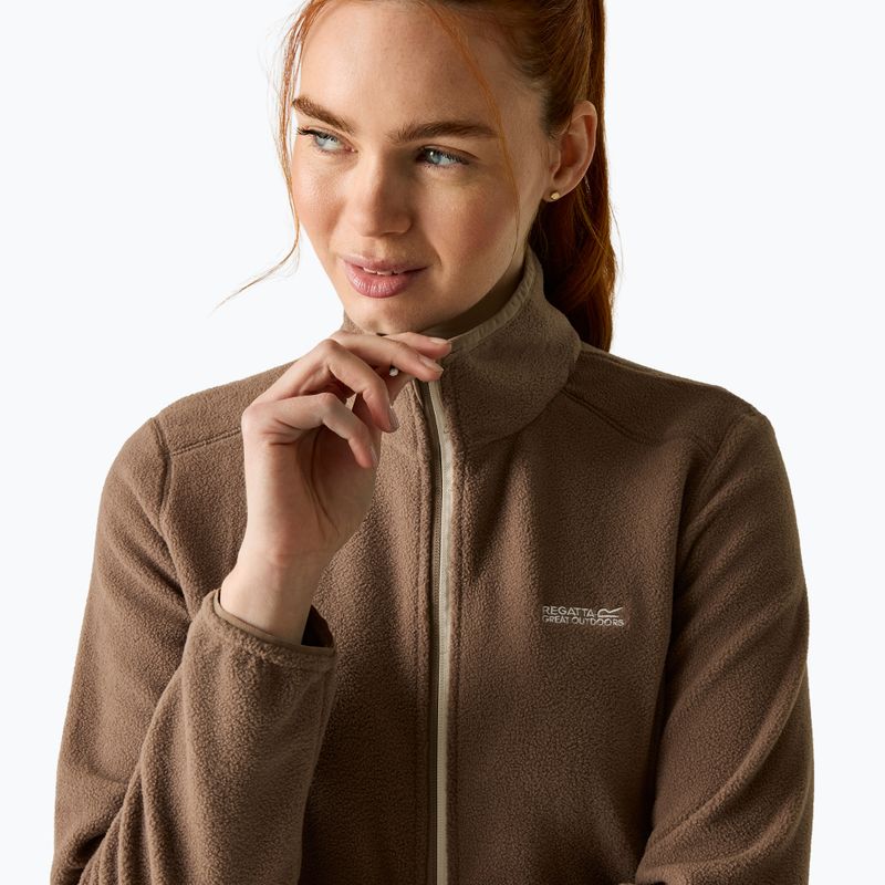 Női polár pulóver Regatta Floreo IV mocha/light vanilla 6