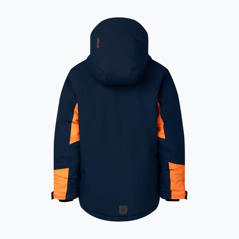 Gyerek síkabát Dare2B Rip It Jacket navy/electric orange 10