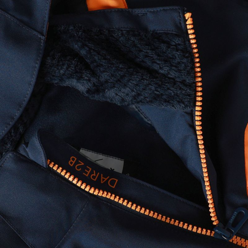 Gyerek síkabát Dare2B Rip It Jacket navy/electric orange 12