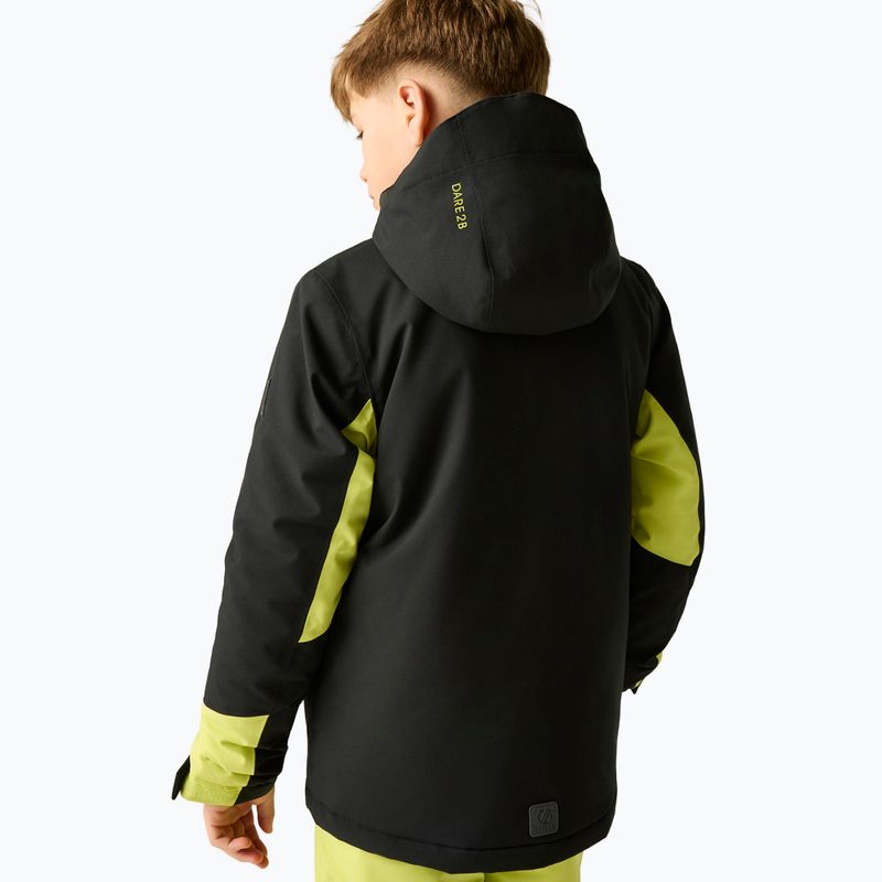 Gyerek síkabát Dare2B Rip It Jacket black/wild lime 3