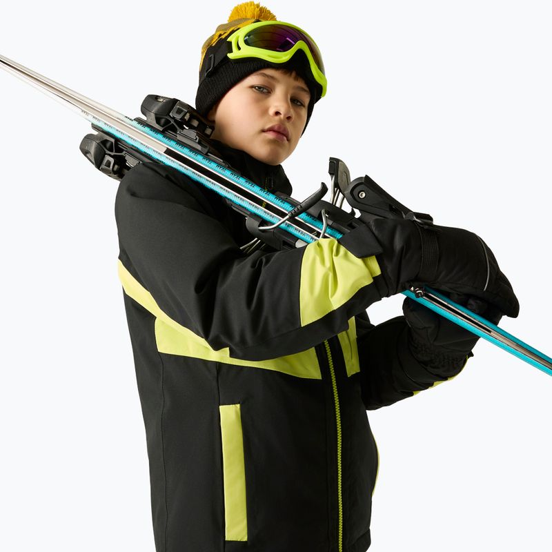 Gyerek síkabát Dare2B Rip It Jacket black/wild lime 7