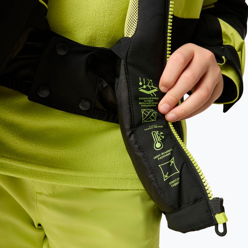 Gyerek síkabát Dare2B Rip It Jacket black/wild lime 9