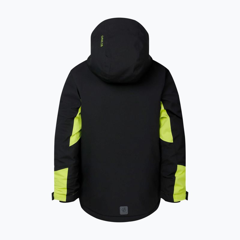 Gyerek síkabát Dare2B Rip It Jacket black/wild lime 11