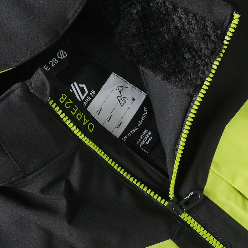 Gyerek síkabát Dare2B Rip It Jacket black/wild lime 13