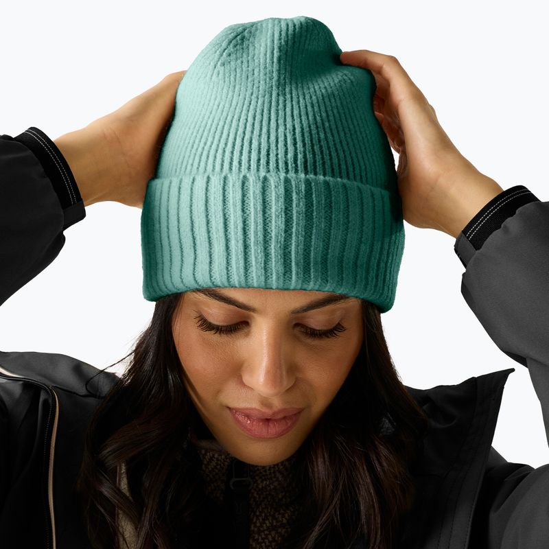 Női téli sapka REGATTA Ribbed Basic dark forest green 6