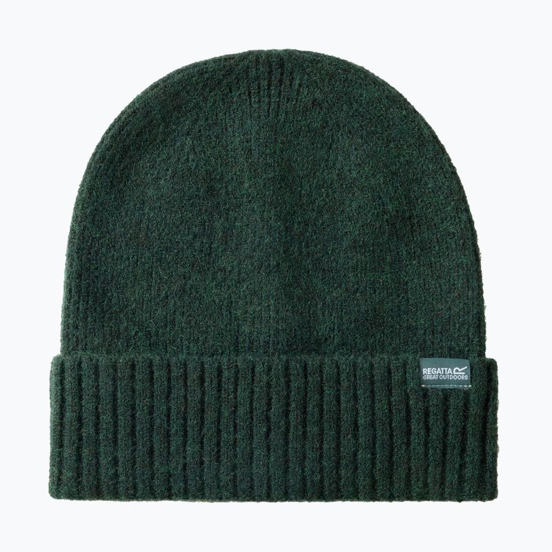 Női téli sapka REGATTA Ribbed Basic deep pine