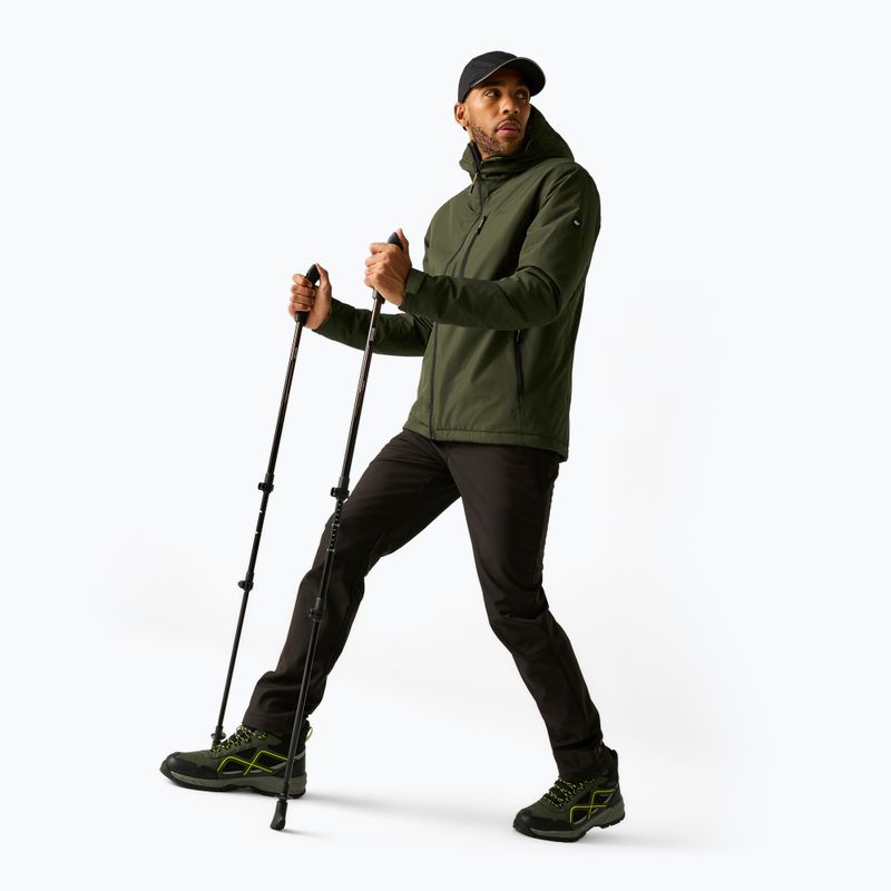Férfi esőkabát REGATTA Allston dark khaki/wood brown 2