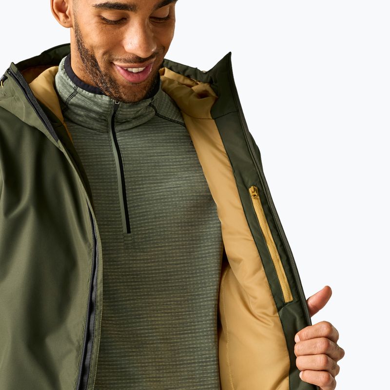 Férfi esőkabát REGATTA Allston dark khaki/wood brown 6