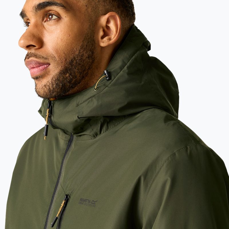 Férfi esőkabát REGATTA Allston dark khaki/wood brown 7