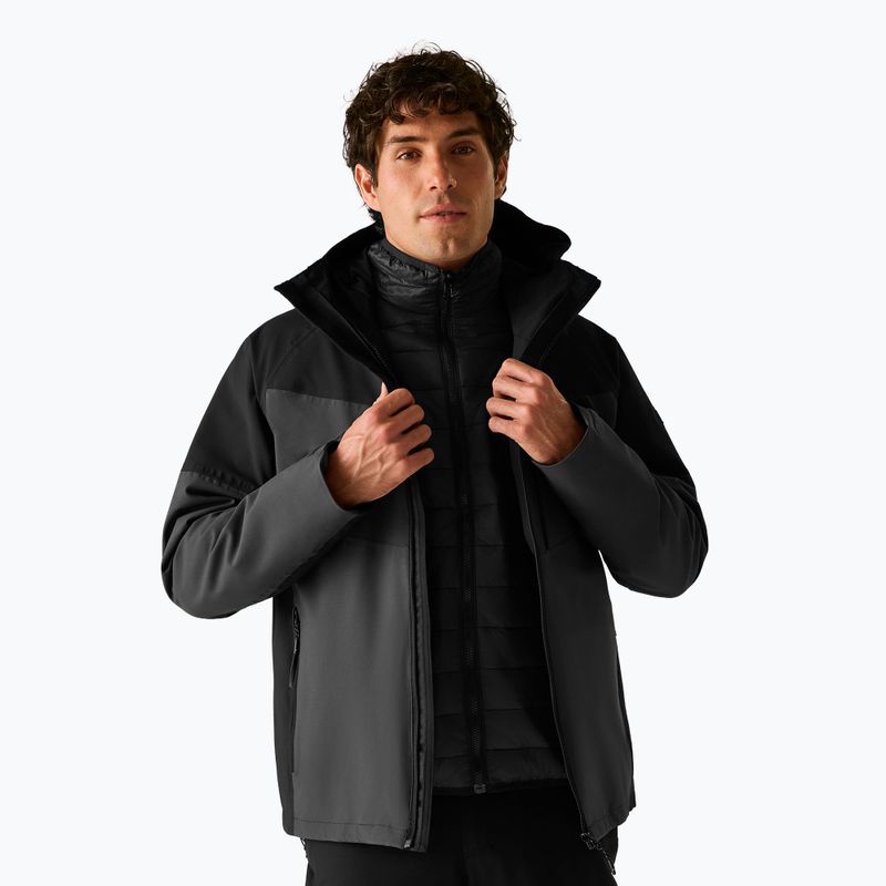 Férfi 3 az 1-ben kabát Regatta Wentwood 3in1 ash/black 5