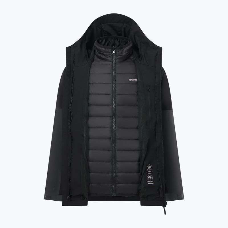 Férfi 3 az 1-ben kabát Regatta Wentwood 3in1 ash/black 13