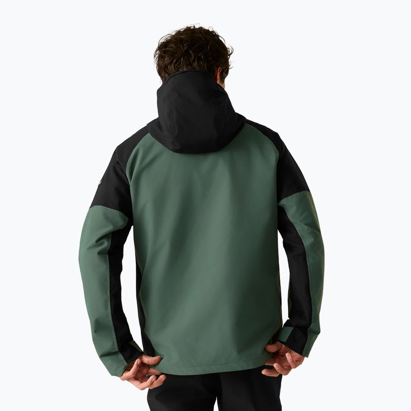 Férfi 3 az 1-ben kabát REGATTA Wentwood 3in1 dark forest green/black 3