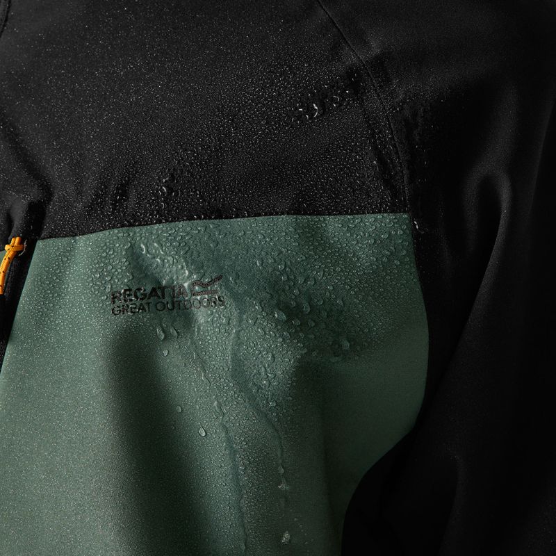 Férfi 3 az 1-ben kabát REGATTA Wentwood 3in1 dark forest green/black 8