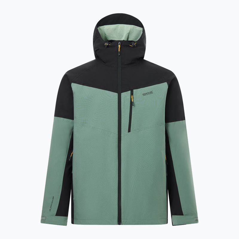Férfi 3 az 1-ben kabát REGATTA Wentwood 3in1 dark forest green/black 10