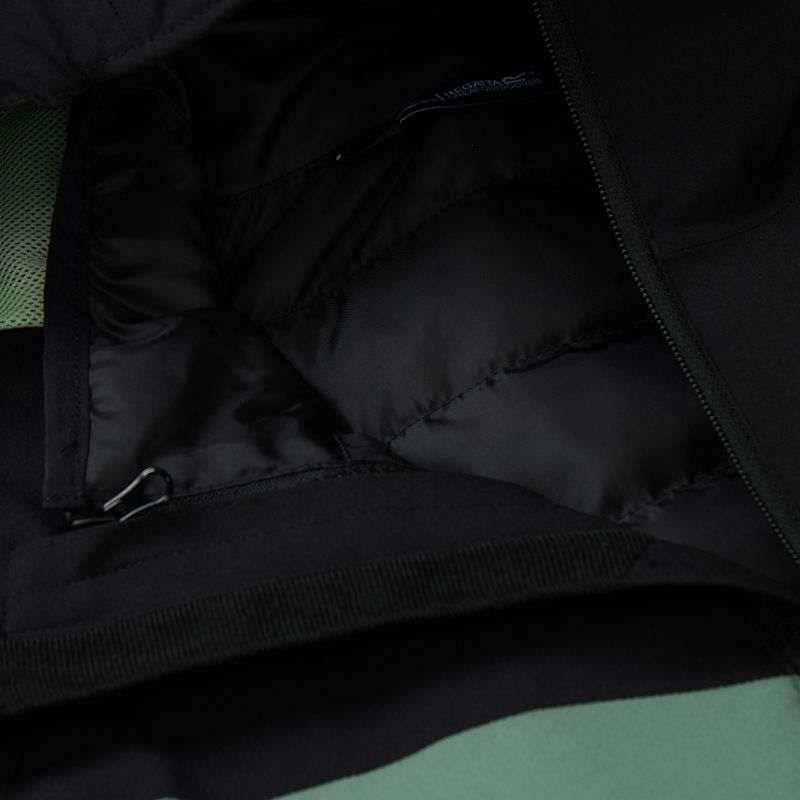 Férfi 3 az 1-ben kabát REGATTA Wentwood 3in1 dark forest green/black 15