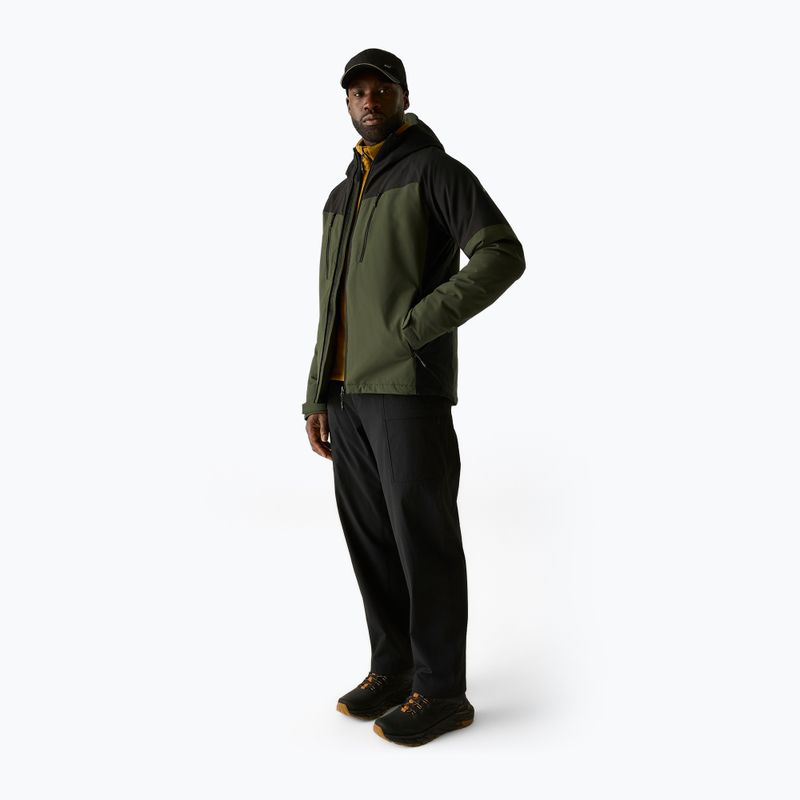 Férfi esőkabát REGATTA Highton Stretch Padded dark khaki/black 2