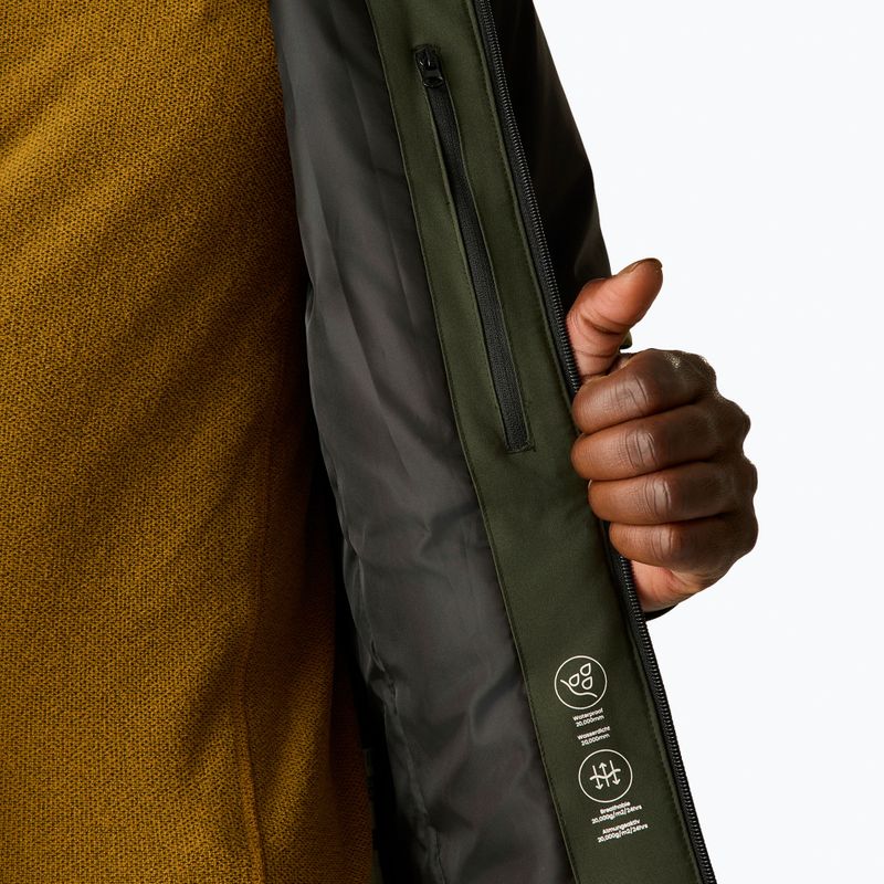 Férfi esőkabát REGATTA Highton Stretch Padded dark khaki/black 7