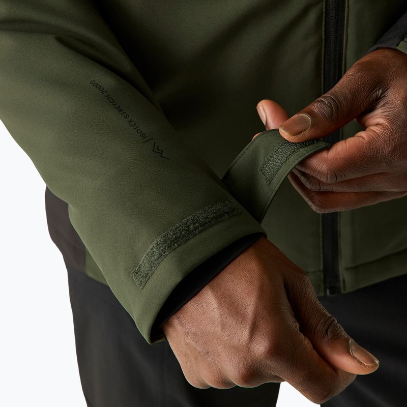 Férfi esőkabát REGATTA Highton Stretch Padded dark khaki/black 8