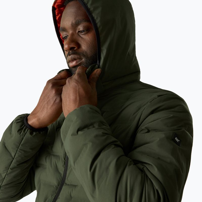 Férfi bélelt kabát REGATTA Astrel dark khaki/rooibos tea 7