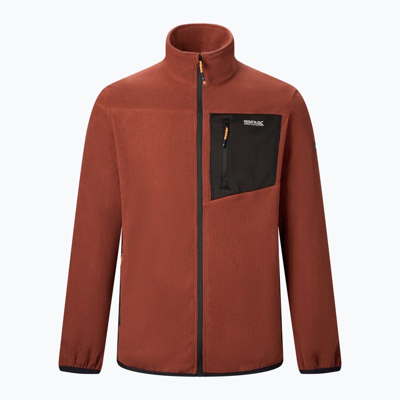 Férfi polár pulóver REGATTA Eadle burnt henna/black 7