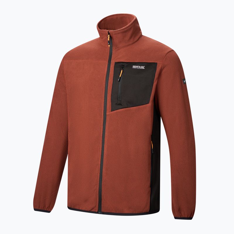 Férfi polár pulóver REGATTA Eadle burnt henna/black 9