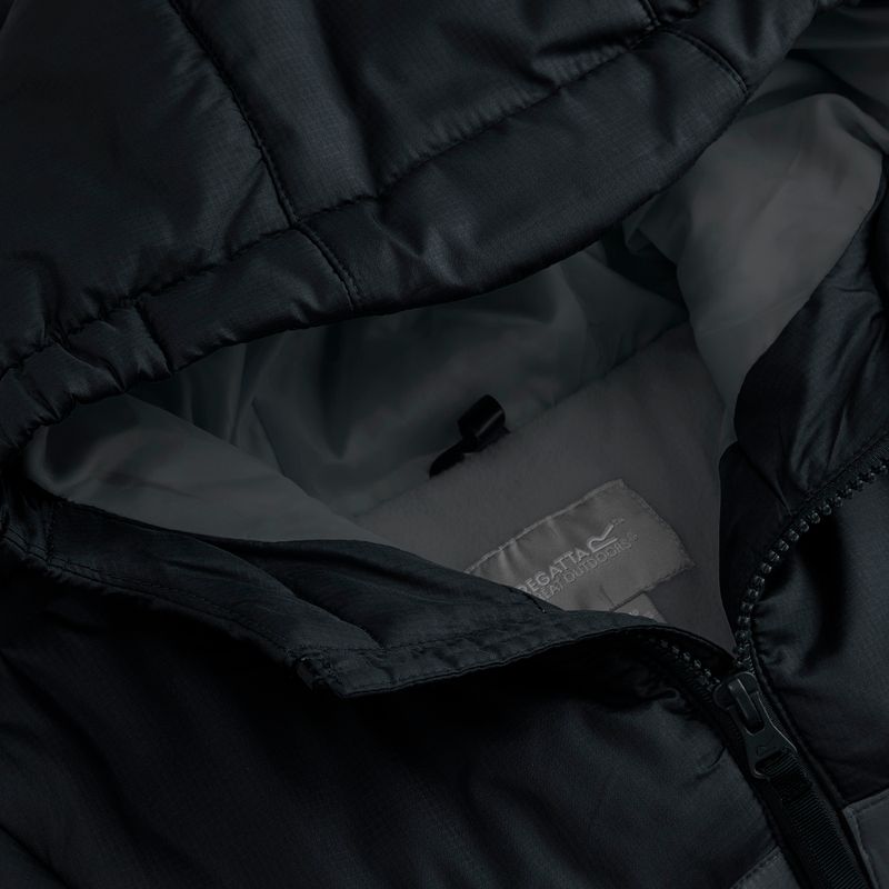 Gyerek bélelt kabát REGATTA Lofthouse black/seal grey 11