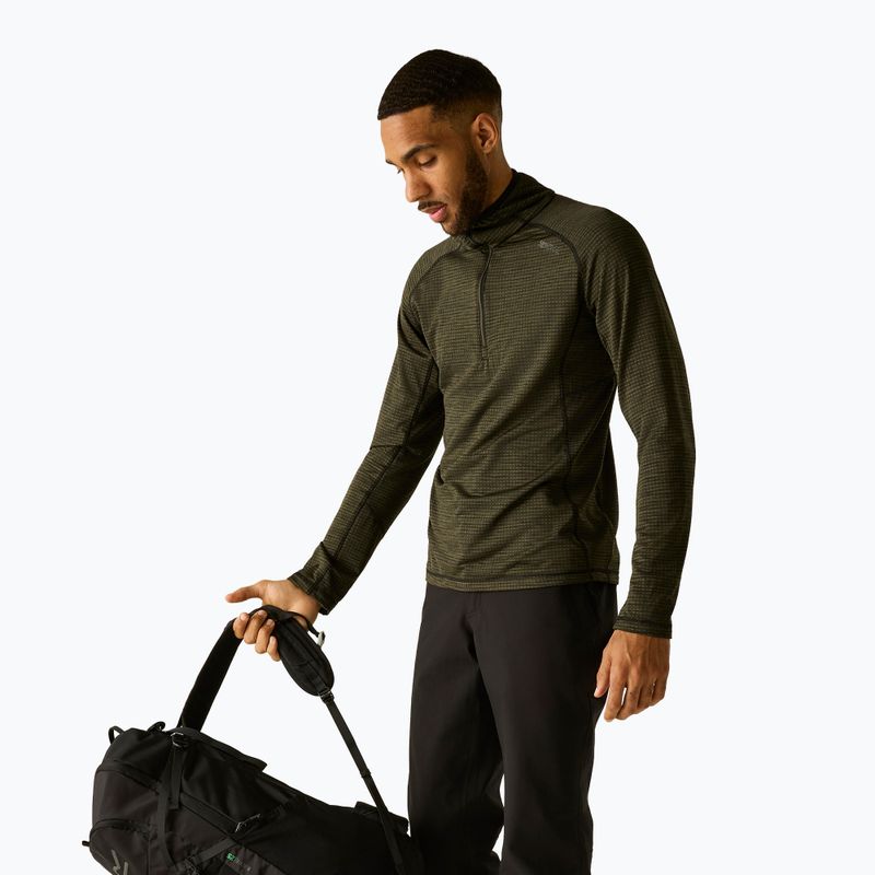Férfi polár pulóver REGATTA Yonder II dark khaki 3