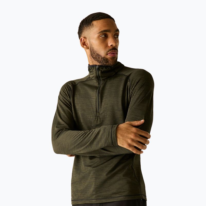 Férfi polár pulóver REGATTA Yonder II dark khaki 5