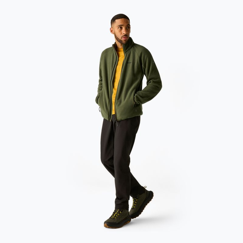 Férfi polár pulóver REGATTA Hadfield dark khaki 2