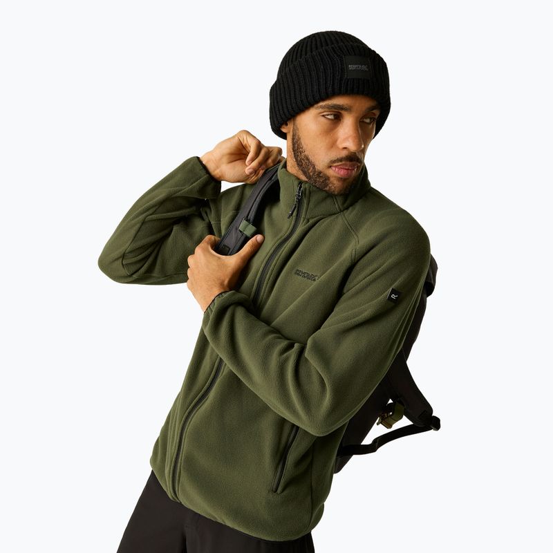 Férfi polár pulóver REGATTA Hadfield dark khaki 3