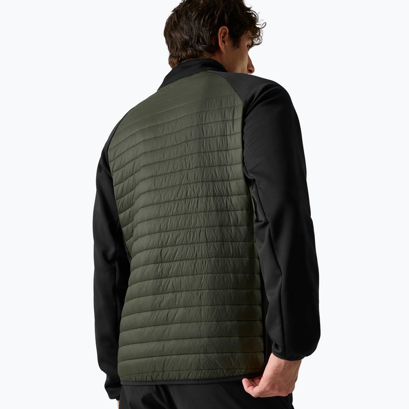 Férfi hibrid kabát REGATTA Clumber Hybrid dark khaki/black/sunset 3