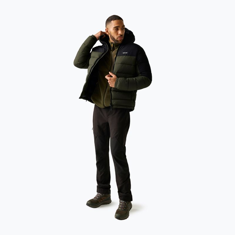 Férfi bélelt kabát REGATTA Aldthron dark khaki/black 2