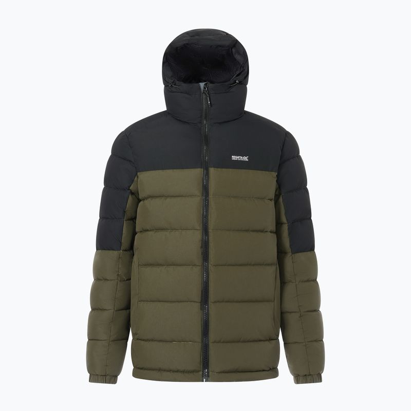 Férfi bélelt kabát REGATTA Aldthron dark khaki/black 8