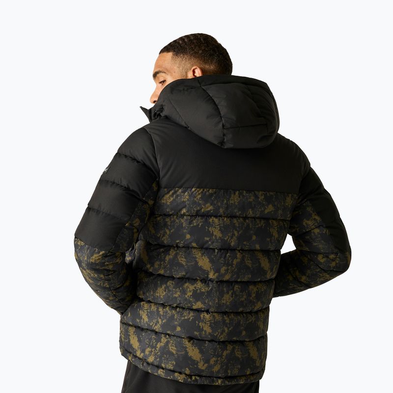Férfi bélelt kabát REGATTA Aldthron textured print/black 3