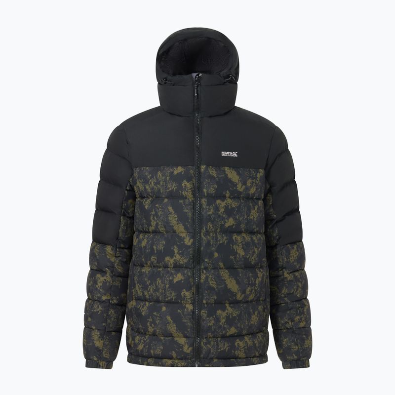 Férfi bélelt kabát REGATTA Aldthron textured print/black 8