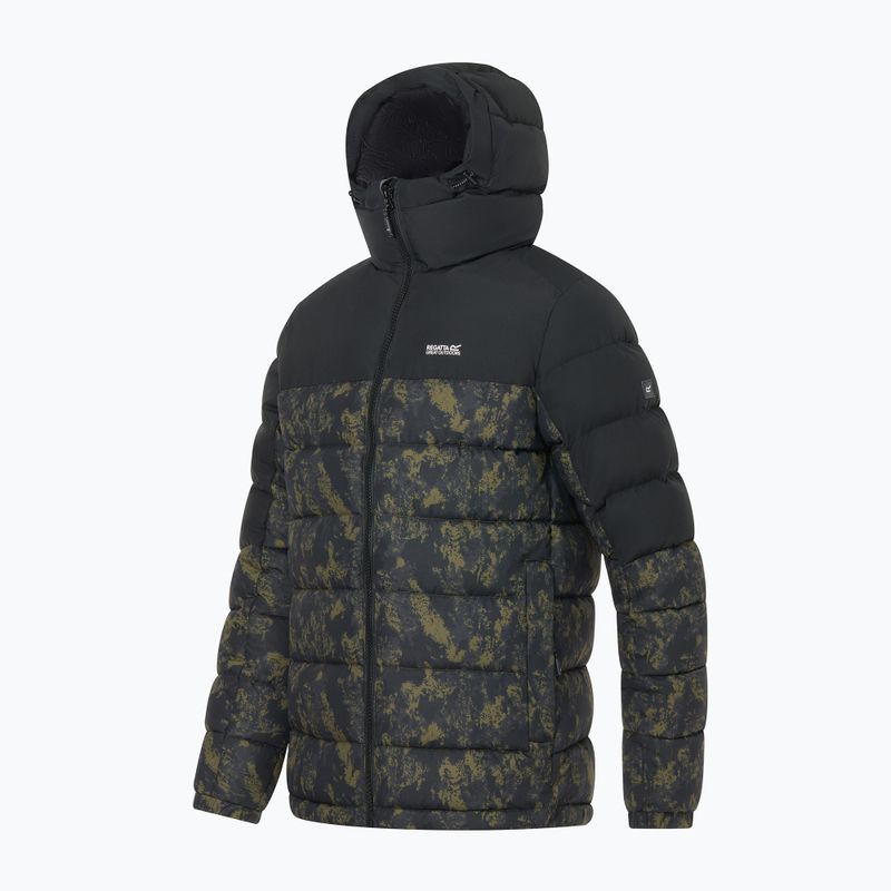 Férfi bélelt kabát REGATTA Aldthron textured print/black 10