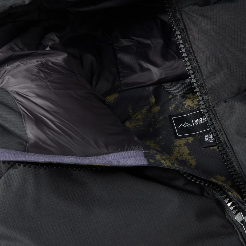 Férfi bélelt kabát REGATTA Aldthron textured print/black 11