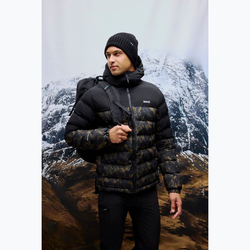 Férfi bélelt kabát REGATTA Aldthron textured print/black 17