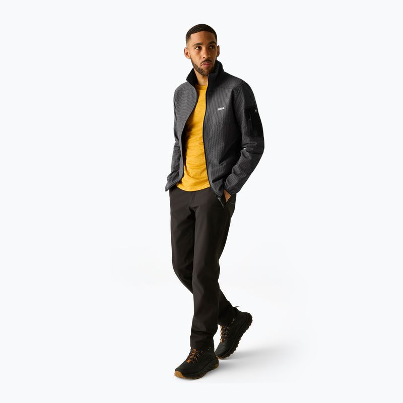 Férfi pulóver REGATTA Baslinn ash/black 2