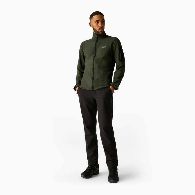 Férfi pulóver REGATTA Baslinn dark khaki/black 2