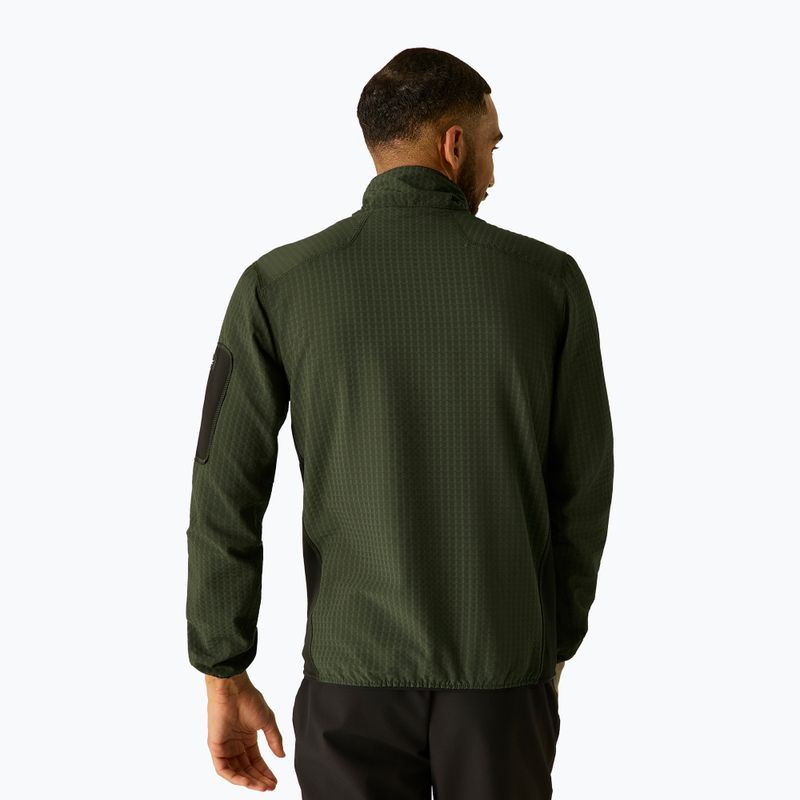 Férfi pulóver REGATTA Baslinn dark khaki/black 4