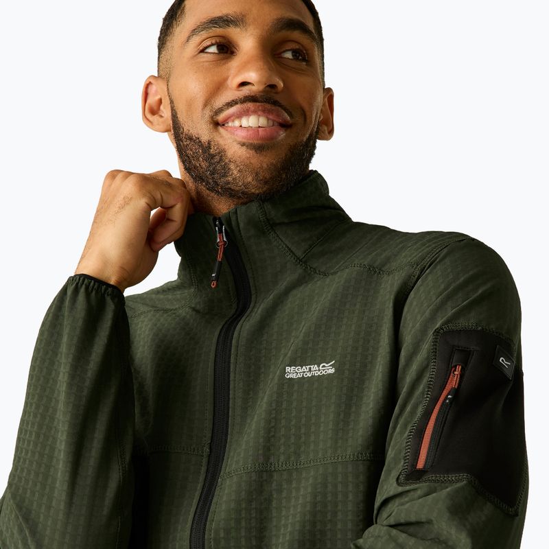 Férfi pulóver REGATTA Baslinn dark khaki/black 7