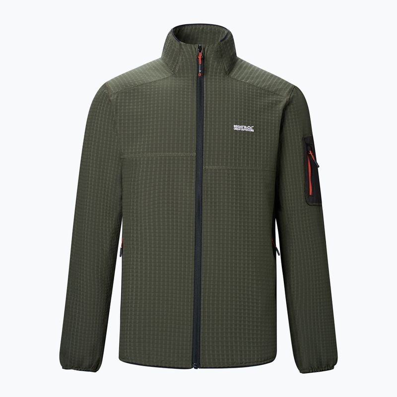 Férfi pulóver REGATTA Baslinn dark khaki/black 8