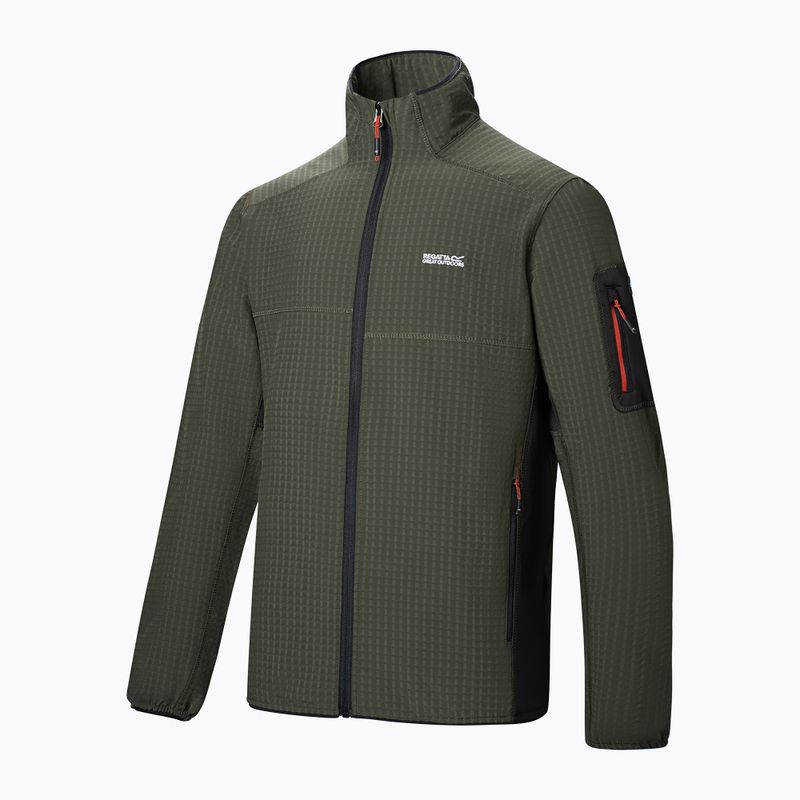 Férfi pulóver REGATTA Baslinn dark khaki/black 10